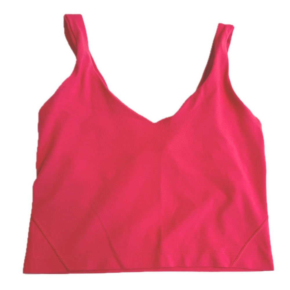 Lululemon Tank Top Women Size 4 Pink Align Nulu Yoga Athletic Gym - Picture 2 of 8